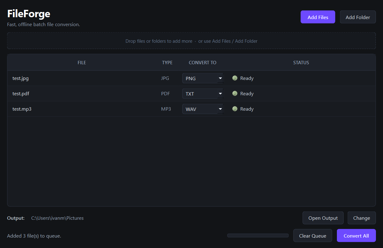 FileForge App Screenshot